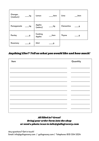 Christmas Veg Box Deposit