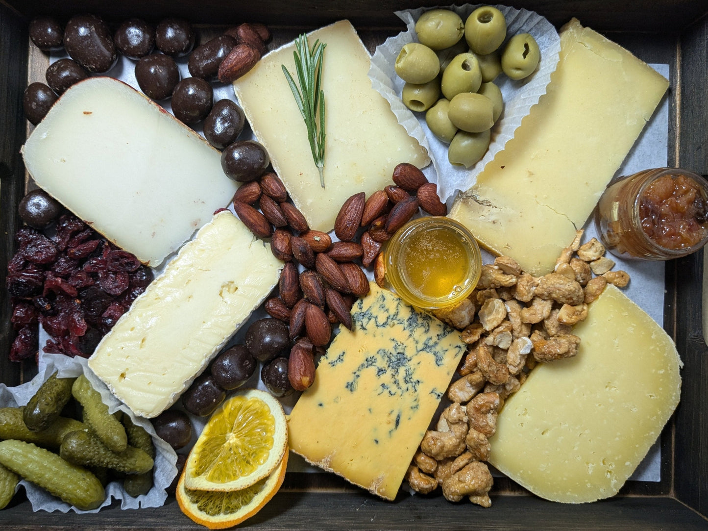 Festive Vegetarian Cheese Board